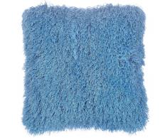 Cuscino di pelliccia blu 45 x 45 cm CIDE