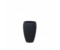 Vaso da fiori moderno in vetroresina nera - 33x33x55cm - ARRESO