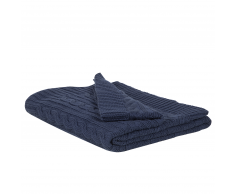 Coperta blu scuro 110 x 180 cm ANAMUR