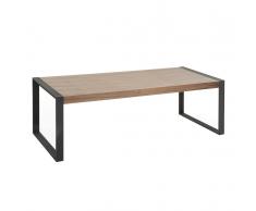 Tavolo da pranzo con struttura in metallo nero e piano in MDF 220cm POLAR
