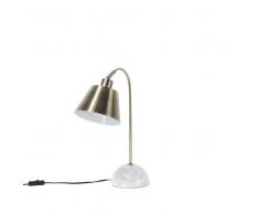 Lampada da tavolo in metallo color ottone TARA