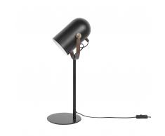 Lampada da tavolo in metallo nero TYRIA