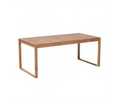 Tavolo da giardino rettangolare in legno da 180cm SASSARI