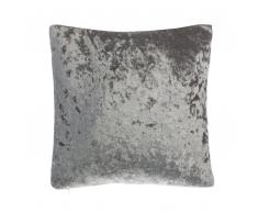 Cuscino decorativo in velluto 45 x 45 cm grigio