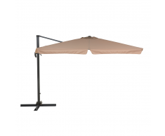 Ombrellone da giardino in metallo color mocca 300x300 cm MONZA