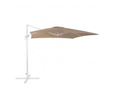 Ombrellone da giardino mocca bianco 250 x 250 x 235 cm MONZA