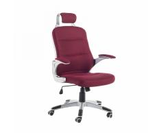 Sedia da ufficio in tessuto rosso PREMIER