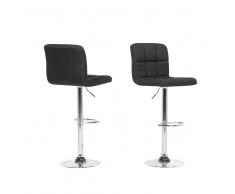 Set di due sgabelli da bar in colore nero MARION