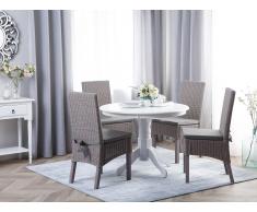 Set di 2 sedie in rattan grigio con cuscino ANDES