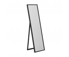 Specchio da pavimento con cornice nera 40x140cm TORCY