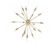 Lampadario in color oro a 18 punti luce MAGUSE