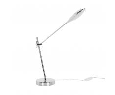 Lampada da tavolo LED argento 45 cm LUKINA