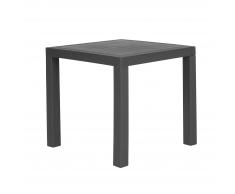 Tavolo da giardino effetto rattan grigio grafite 80 x 80 cm FOSSANO
