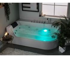 Vasca da bagno bianca con idromassaggio ACUARIO