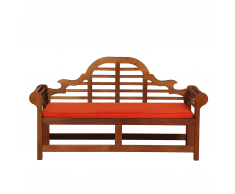 Panchina in legno 180cm con cuscino terracotta chiaro TOSCANA marlboro