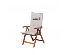 Cuscino per sedia da giardino TOSCANA grigio beige