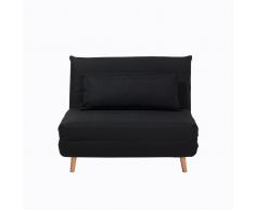 Divano letto singolo in tessuto blu scuro SETTEN