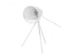 Lampada da tavolo in metallo bianco 43 cm TAMEGA