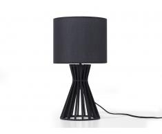 Lampada da tavolo in legno color nero CARRION