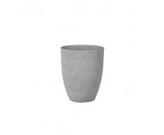 Vaso tondo per interno ed esterno grigio 43x43x52cm CROTON