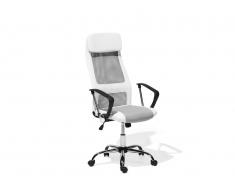 Sedia da ufficio bianca con altezza regolabile PIONEER