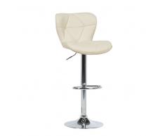 Sgabello da bar e cucina di design - Sedia alta moderna beige - VALETTA