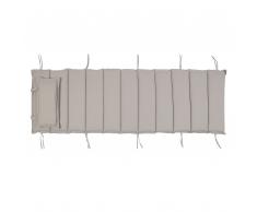 Cuscino per lettino da giardino in legno di acacia con rivestimento rosso BRESCIA