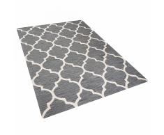 Tappeto rettangolare grigio - Tappeto moderno di design - 160x230 cm - YALOVA