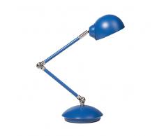 Lampada da tavolo e comodino in metallo blu HELMAND