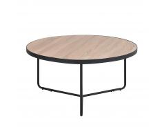 Tavolino colori legno chiaro / nero MELODY grande