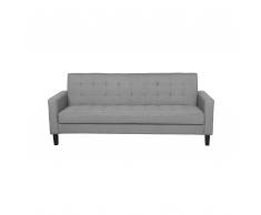 Divano letto in tessuto grigio chiaro VEHKOO