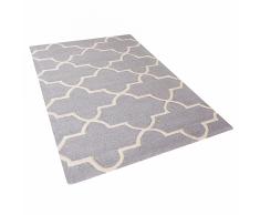 Tappeto rettangolare grigio - Tappeto moderno di design - 80x150 cm - SILVAN