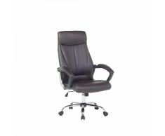 Sedia da ufficio - sedia da gaming - marrone - ecopelle - CHAMPION