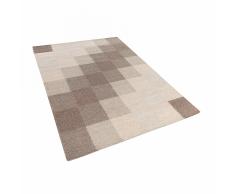 Tappeto marrone rettangolare in cotone realizzato a mano - 120x170cm - NIZIP