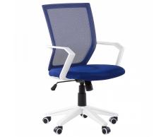 Sedia da ufficio in tessuto a rete traspirante blu scuro RELIEF