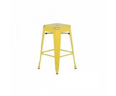 Sgabello da bar in metallo giallo dorato - Sgabello design da cucina - 60cm - CABRILLO