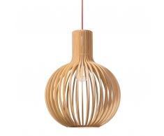 Lampada a sospensione in legno LEMINA