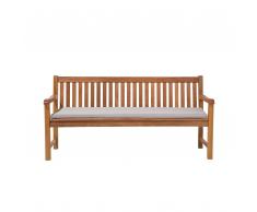 Cuscino per panchina da giardino TOSCANA/JAVA grigio beige 169x50x5cm