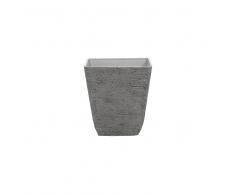 Vaso quadrato per interno ed esterno grigio 49x49x53cm DELOS