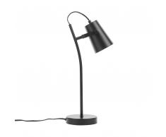 Lampada da tavolo in metallo nero FLINT