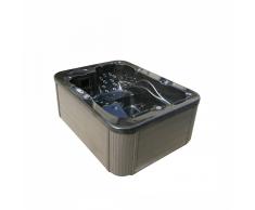 Vasca idromassaggio da esterno per 4 persone color grigio scuro LAGOON