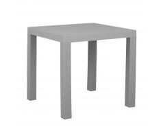 Tavolo da giardino effetto rattan grigio chiaro 80 x 80 cm FOSSANO