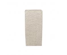 Vaso rettangolare per interno ed esterno beige 40x40x81cm GAZA