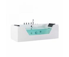Vasca da bagno rettangolare in acrilico con idromassaggio - SAMANA