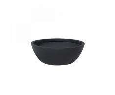 Vaso da fiori nero da esterno - 34x34x12cm - MURITZ