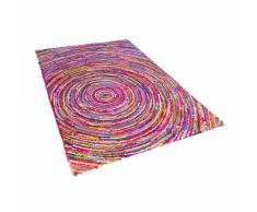 Tappeto multicolore - 140x200 cm - cotone - poliestere - MALATYA