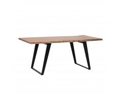 Tavolo da pranzo moderno con piano in legno 180x90cm JAIPUR
