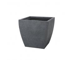 Vaso da fiori quadrato nero 53x53x51cm ORICOS