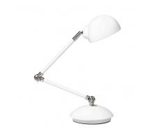 Lampada da tavolo e comodino in metallo bianco HELMAND