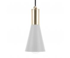 Lampada a sospensione grigio/oro ALENTO